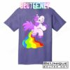 Funny Unicorn Pooping A Rainbow T-Shirts