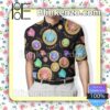 Gianni Versace Multicolor Logo Embroidered Polo Shirts