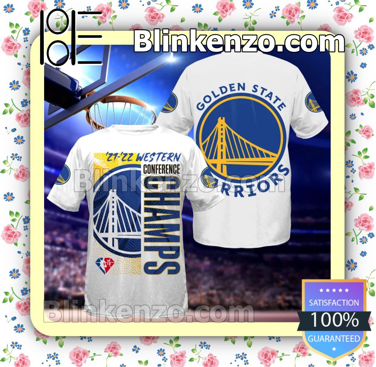 Golden State Warriors Conference Champs White Hoodies