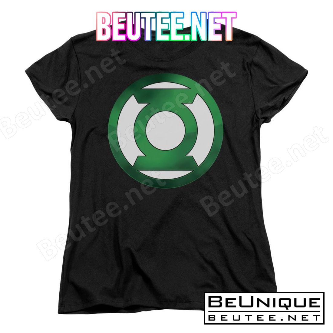 Green Lantern Green Chrome Logo Shirt