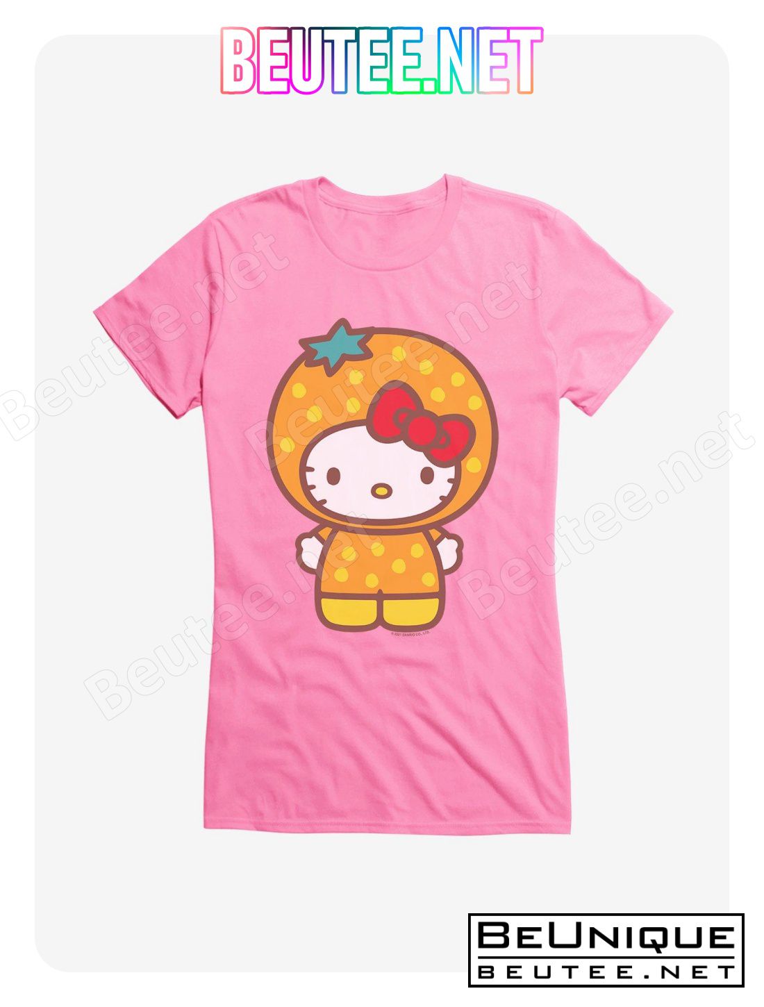 Hello Kitty Five A Day Orange Outfit Girls T-Shirt
