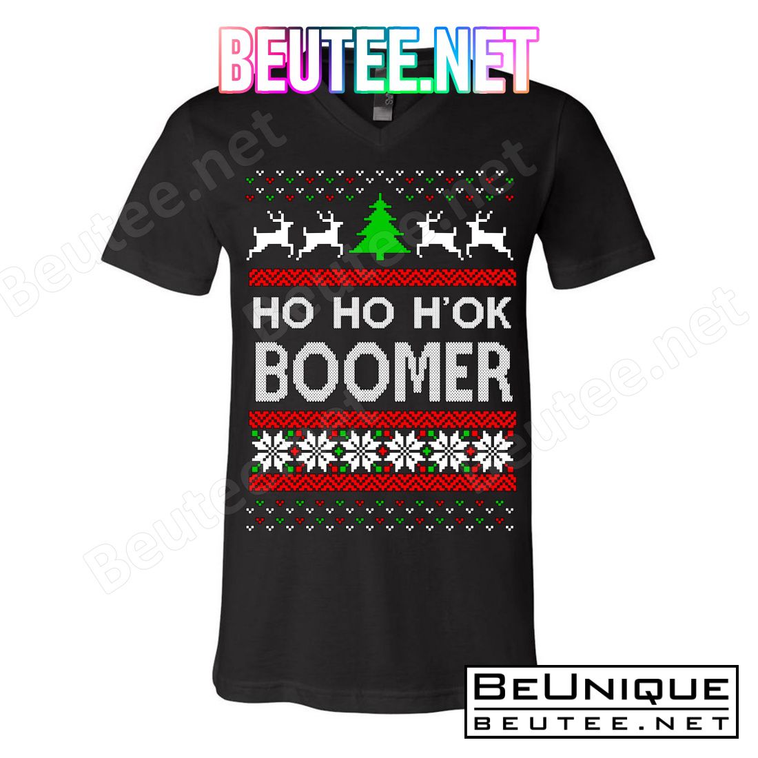 Ho Ho H'ok Boomer Ugly Christmas T-Shirts