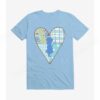 Holly Hobbie Blue Pattern Heart T-Shirt