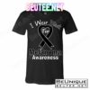 I Wear Black For Melanoma Awareness T-Shirts