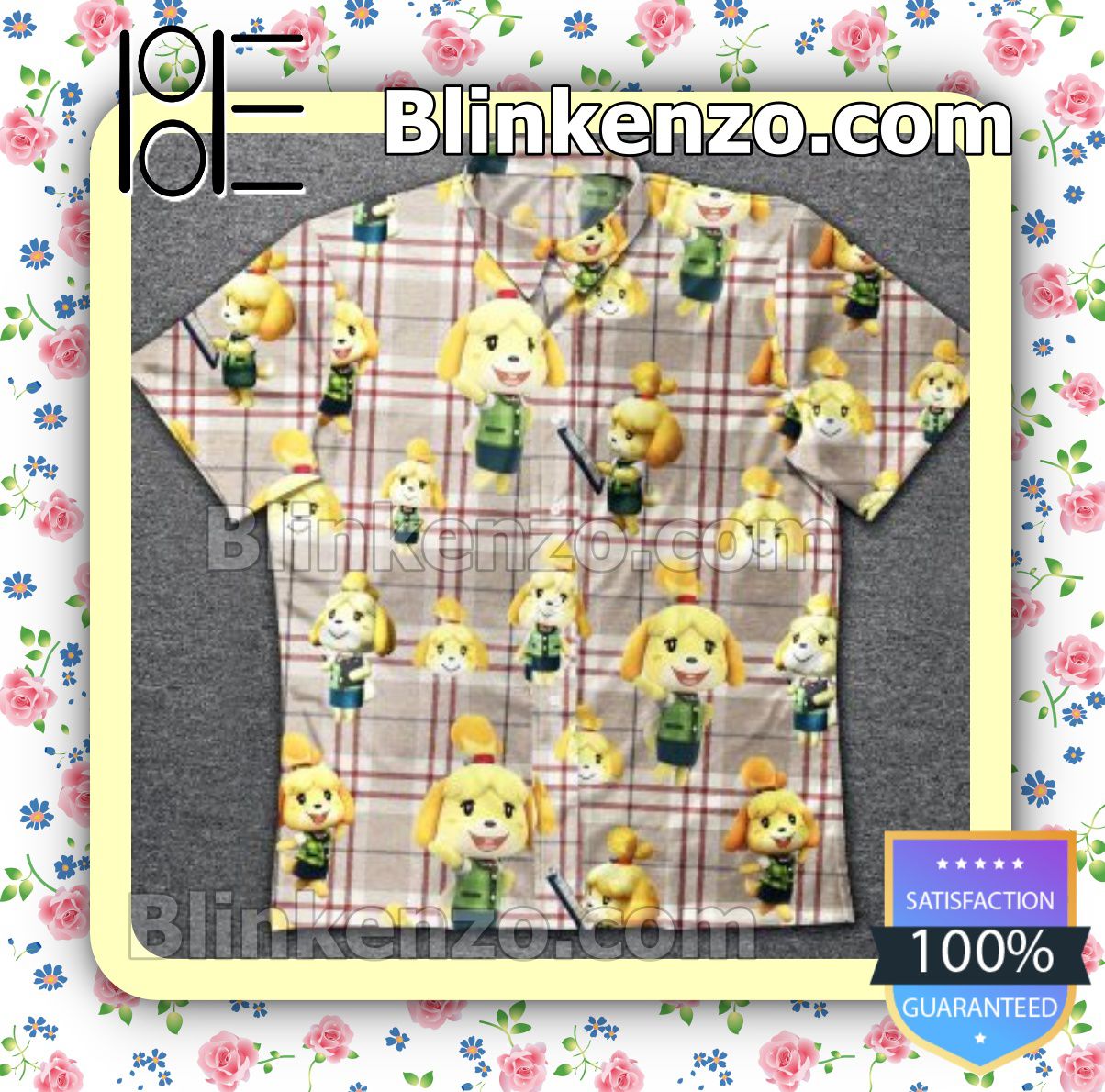 Isabelle Animal Crossing Plaid Summer Shirts