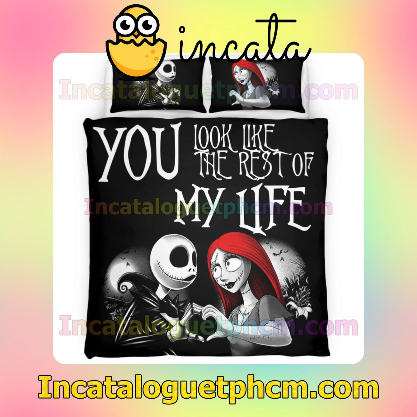 Jack And Sally You Look Like The Rest Of My Life Bed Covers Bedroom Set
