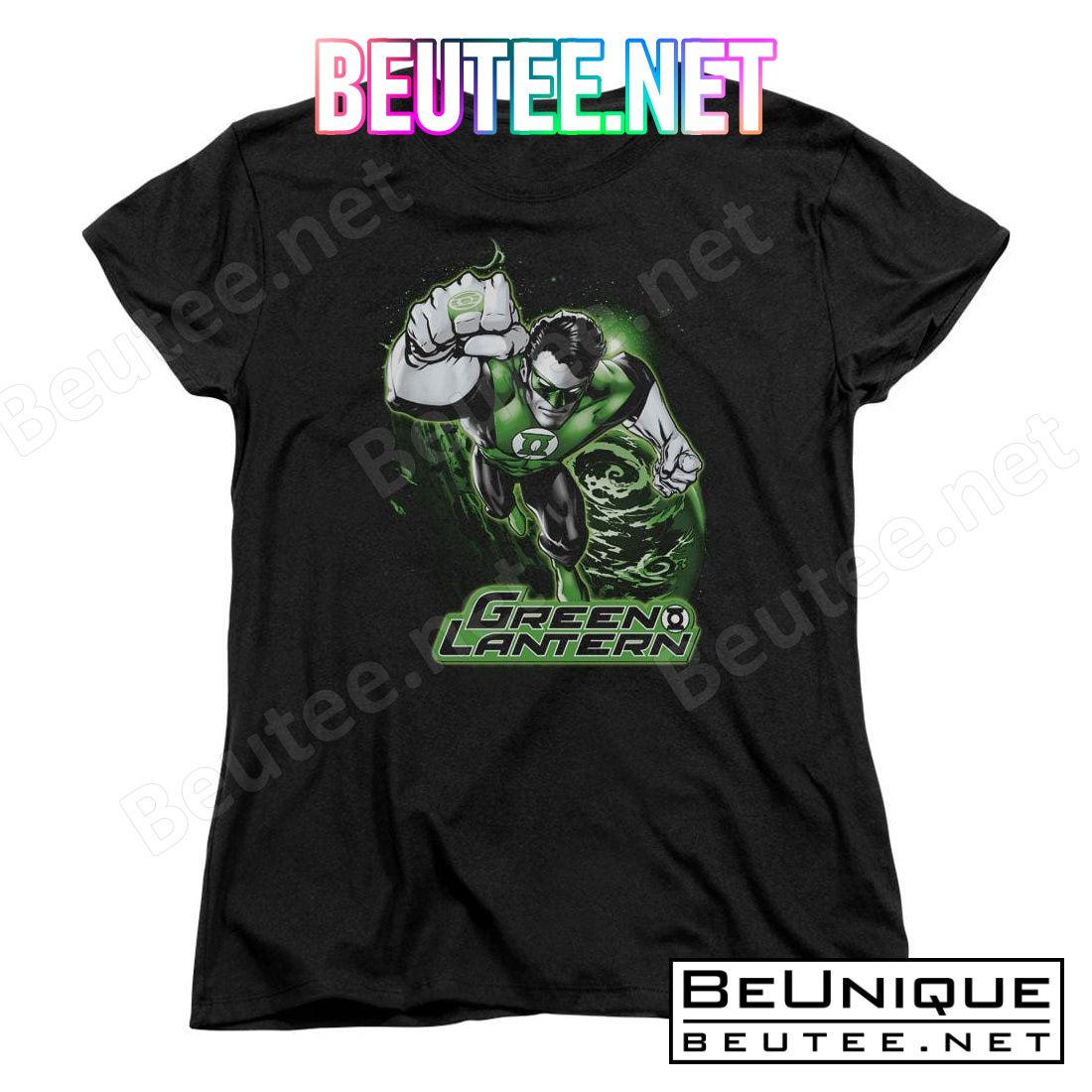 Justice League Green Lantern Green & Gray Shirt