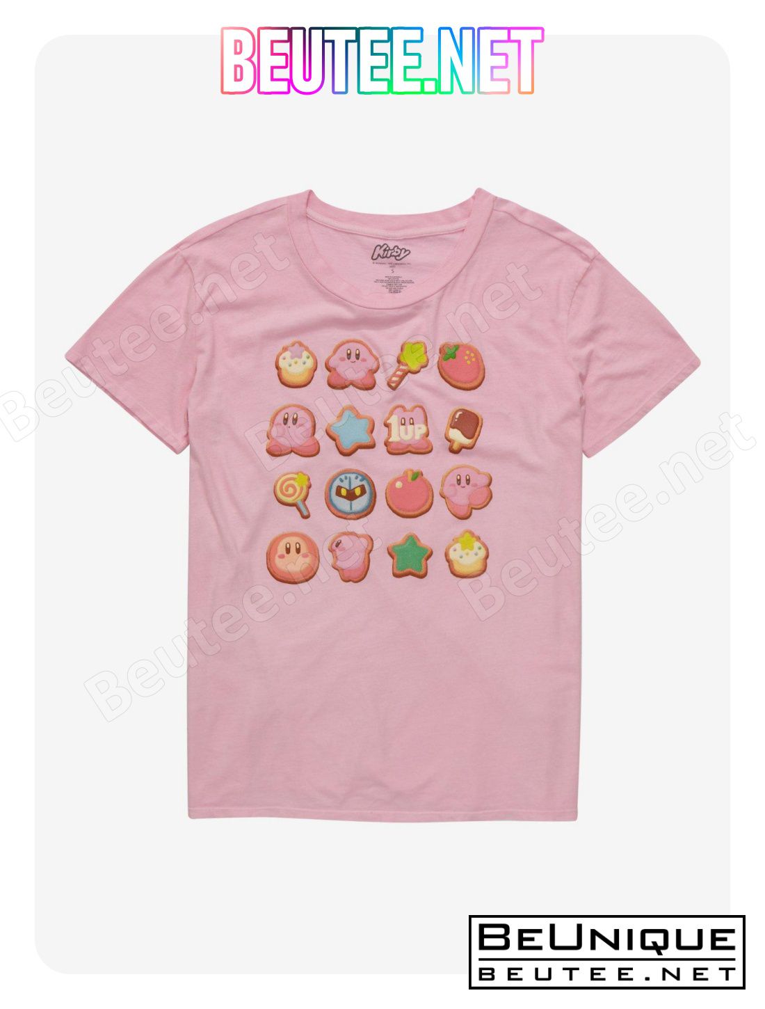 Kirby Pink Sweets Girls T-Shirt