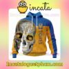 LIGA MX Tigres UANL Sugar Skull For Dia De Muertos Customized Jersey Hoodie