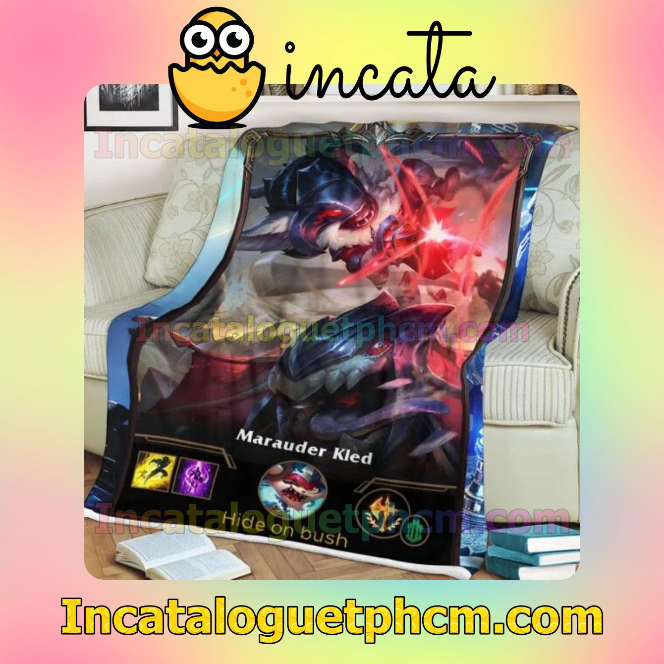 LOL League Of Legends Kled Gift Customizable Blankets
