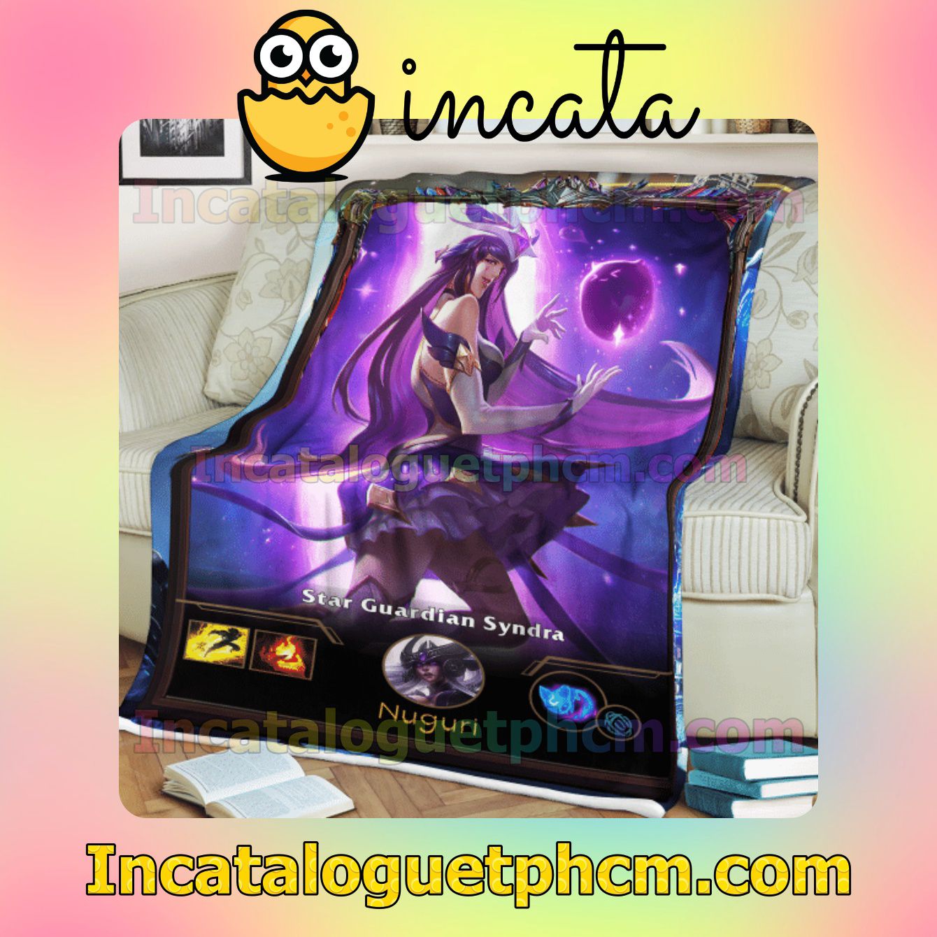 LOL League Of Legends Syndra Gift Customizable Blankets