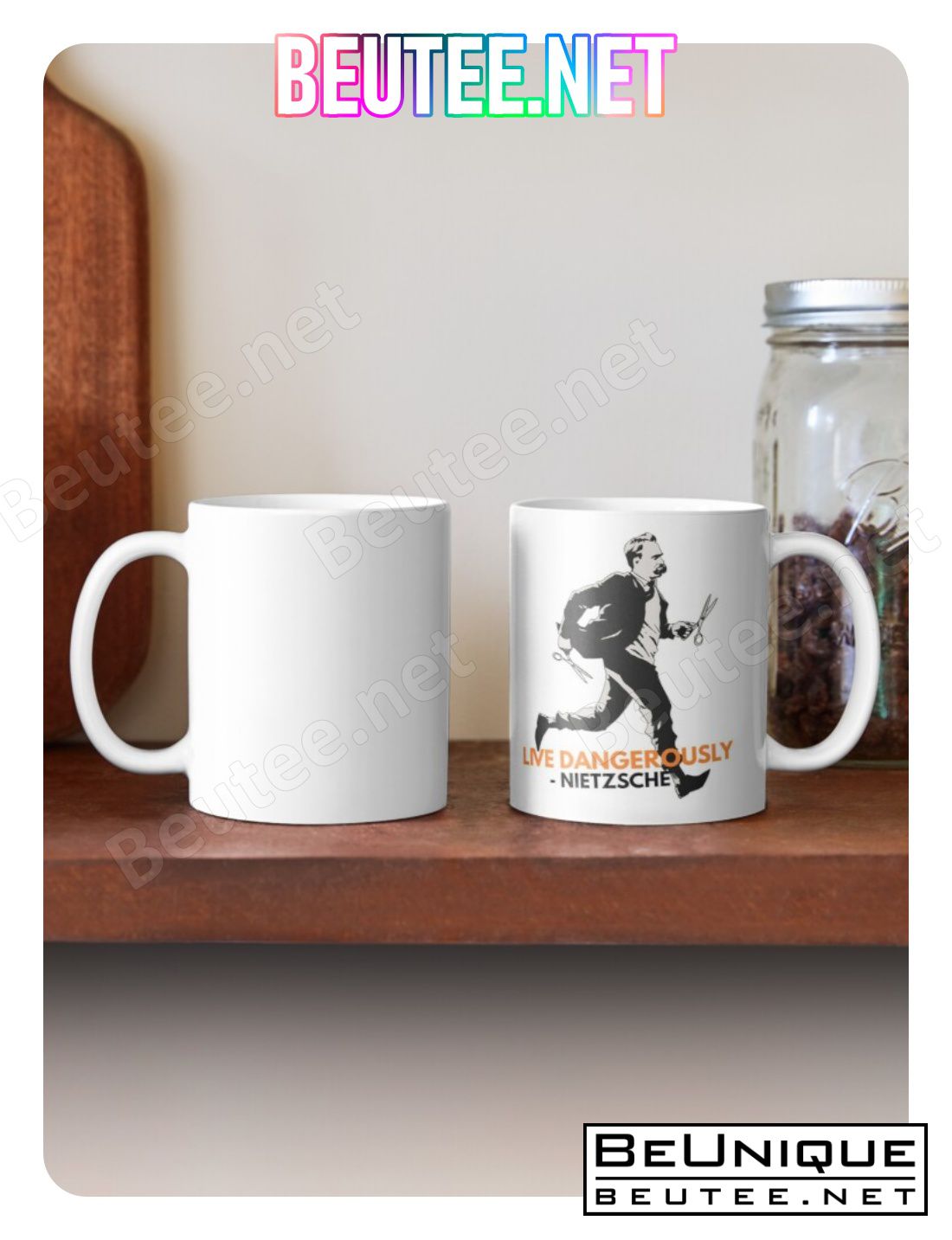 Live Dangerously - Nietzsche Coffee Mug