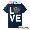 Love Autism Heart T-Shirts
