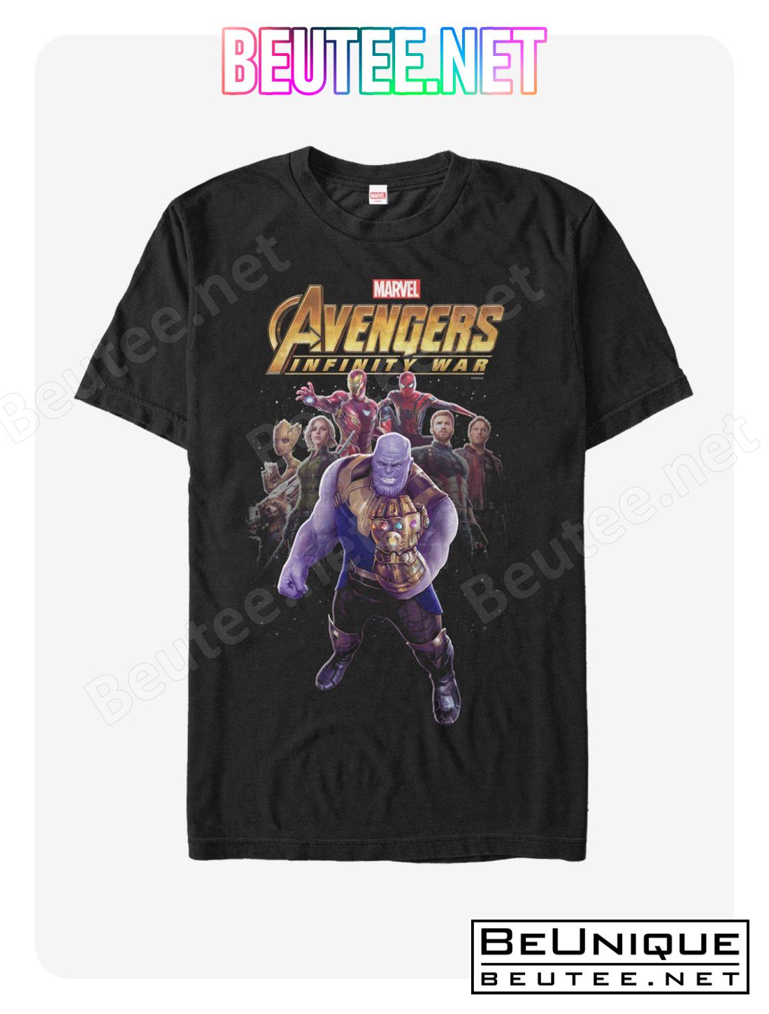 Marvel Avengers Infinity War Thanos Entourage T-Shirt