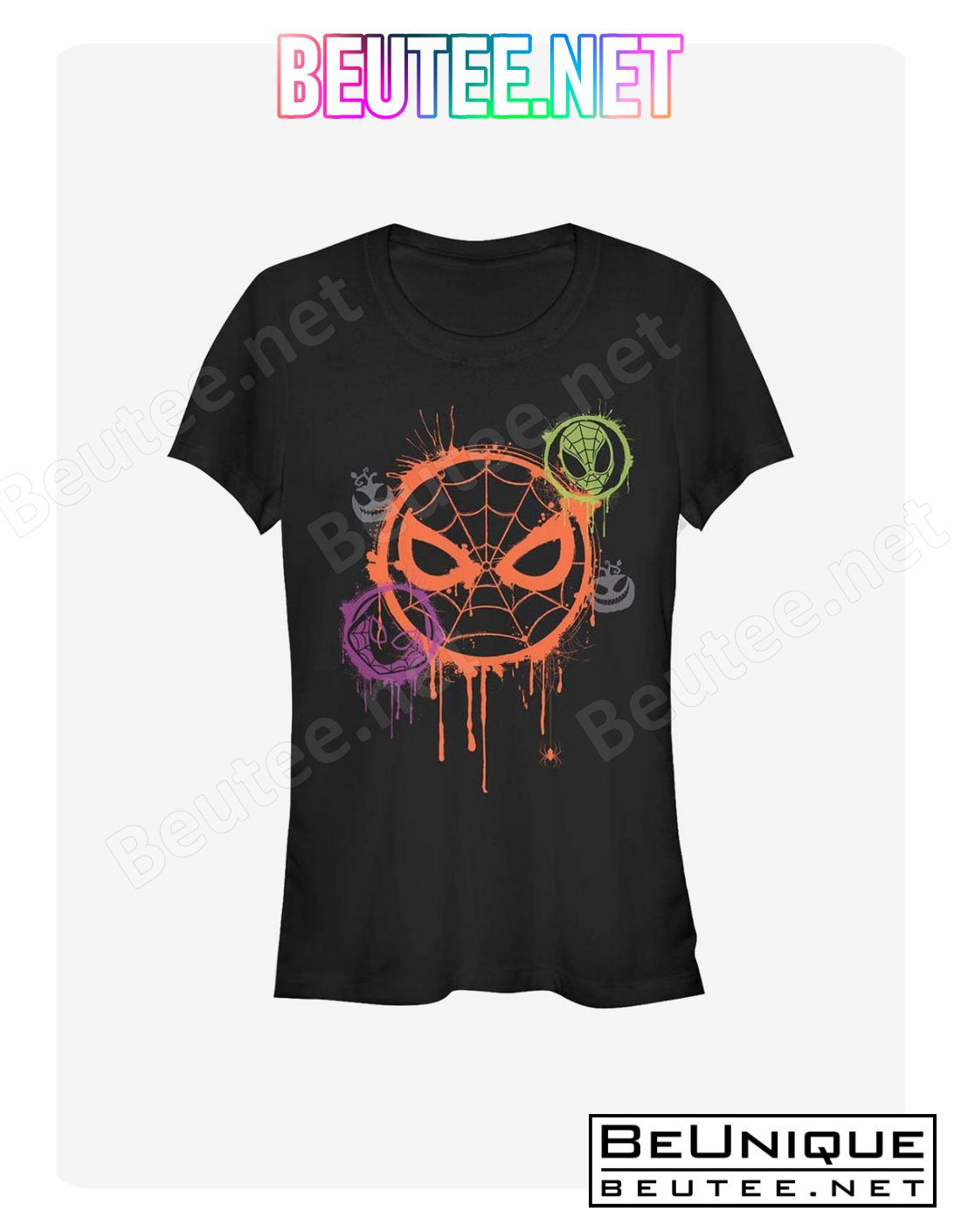 Marvel Avengers Spooky Spider Stencil T-Shirt