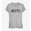 Marvel Black Panther Wakanda Forever Text Girls T-Shirt