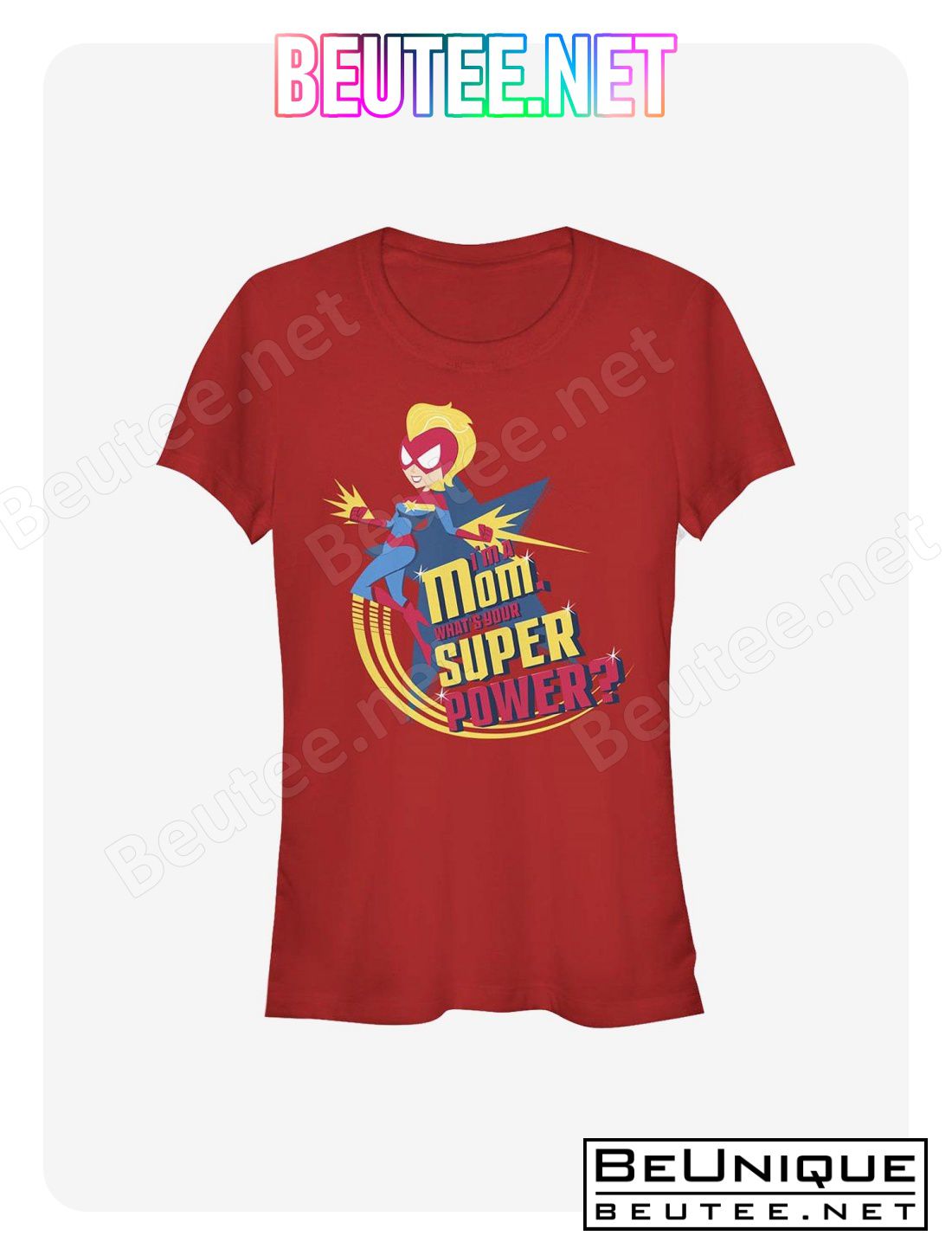 Marvel Captain Marvel Super Power Mom T-Shirt