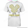 Mickey No One Fights Alone Childhood Cancer Awareness Shirt