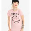 Nirvana Pink Smile Girls T-Shirt