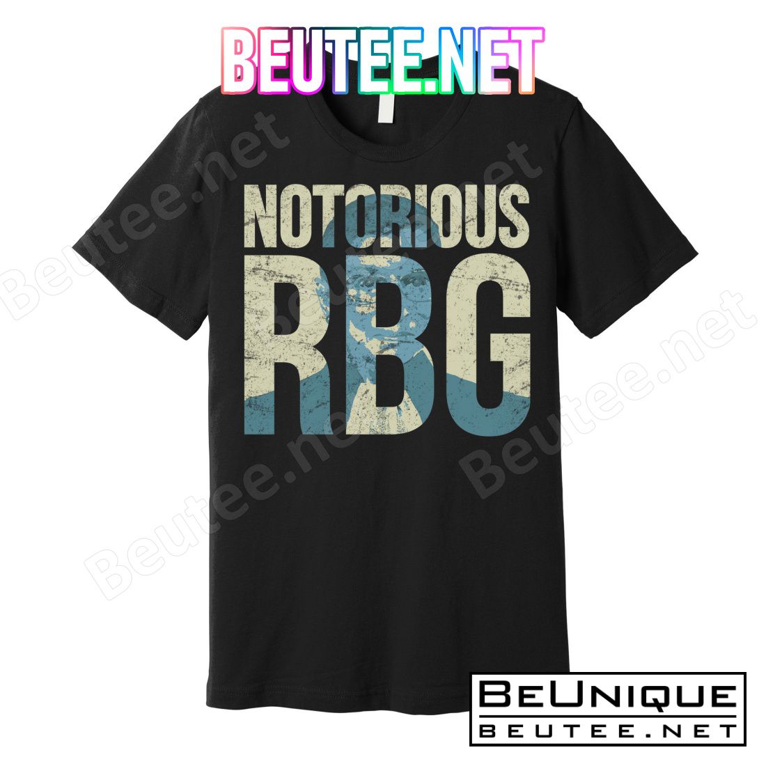 Notorious RBG Blue Logo T-Shirts