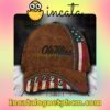 Ole Miss Rebels Leather Zipper Print Customized Hat Caps