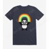 Panda Found A Rainbow Navy Blue T-Shirt