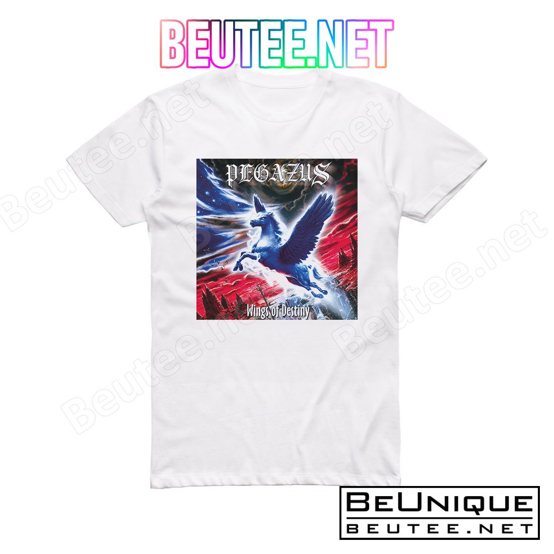 Pegazus Wings Of Destiny Album Cover T-Shirt