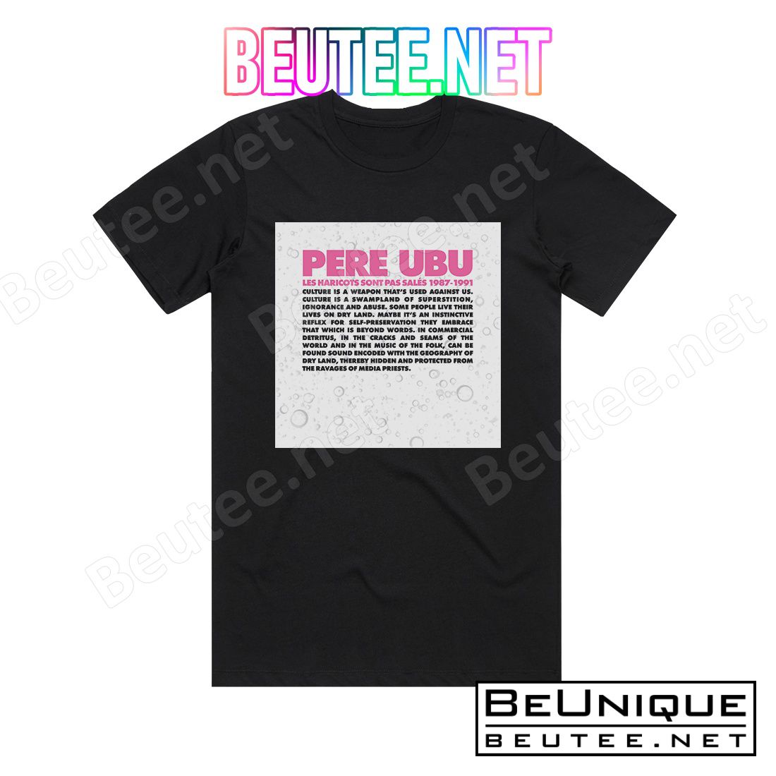 Pere Ubu Les Haricots Sont Pas Sals 19871991 Album Cover T-Shirt