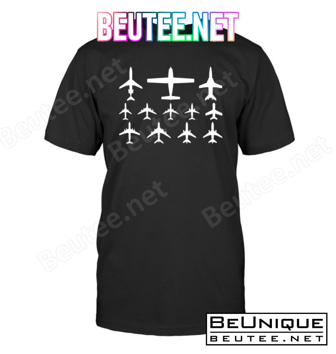 Planes Lined Up Horizontally Shirt