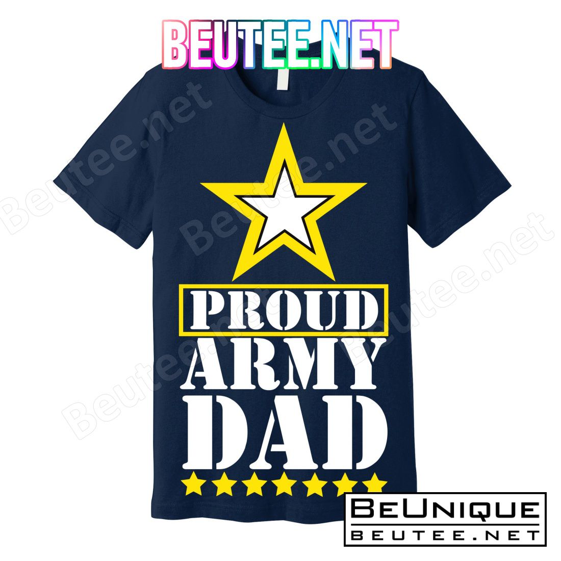 Proud Army Dad Star Logo T-Shirts