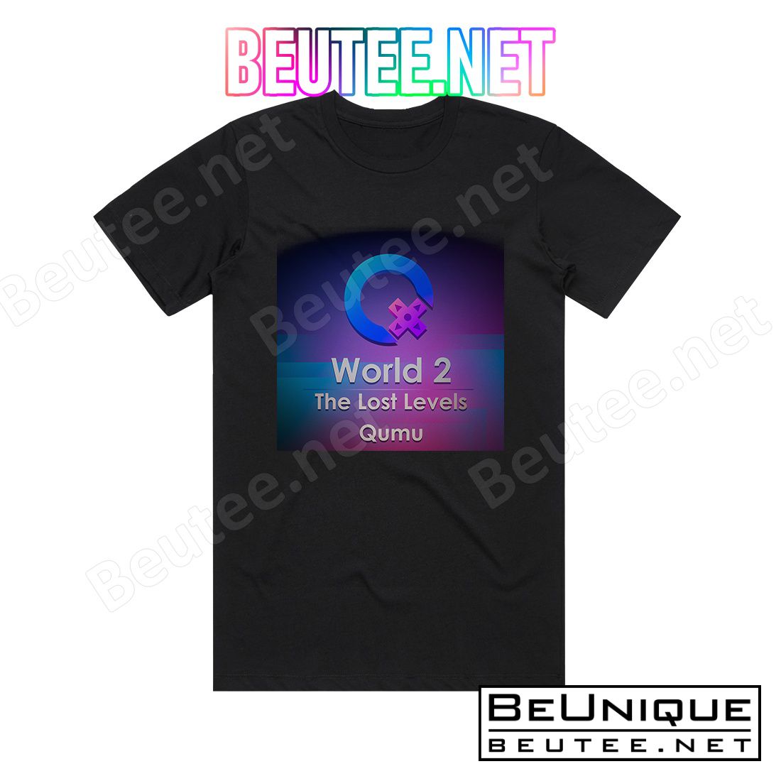 Qumu World 2 The Lost Levels Album Cover T-Shirt