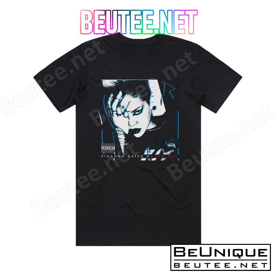 Rihanna Rated R Remixed Album Cover T-Shirt