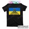 Russian Warship Go Fuck Yourself Shirt Snake Ukrainian Flag T-Shirts