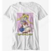 Sailor Moon Kanji Grid Boyfriend Fit Girls T-Shirt