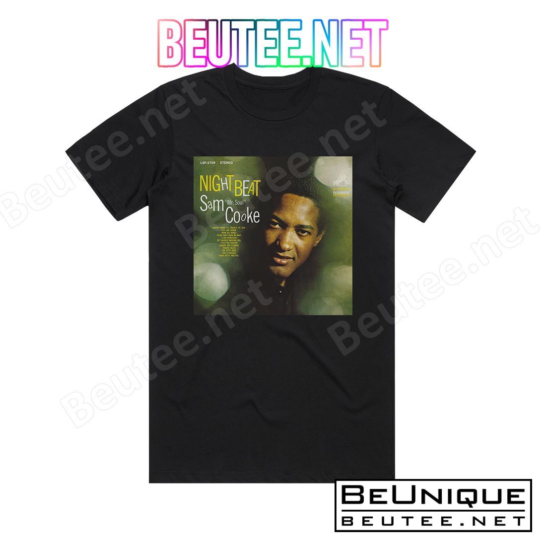 Sam Cooke Night Beat 1 Album Cover T-Shirt