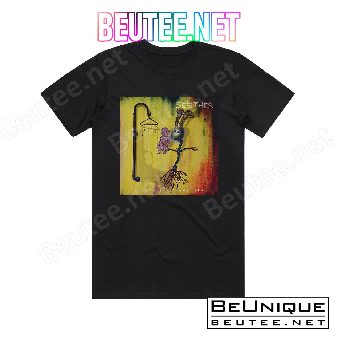 Seether Isolate And Medicate 2 Album Cover T-Shirt