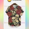 Skull And Rose Halloween Idea Shirt
