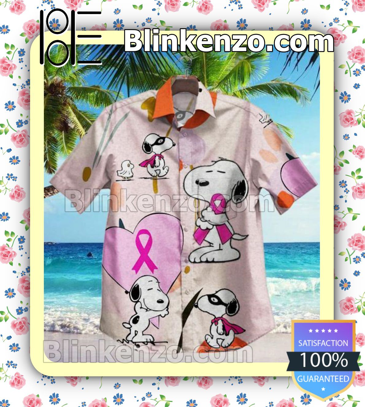 Snoopy And Cancer Campaign Summer Shirts