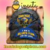 St Louis Blues Skull Damn Right I Am A Fan Win Or Lose NHL Customized Hat Caps
