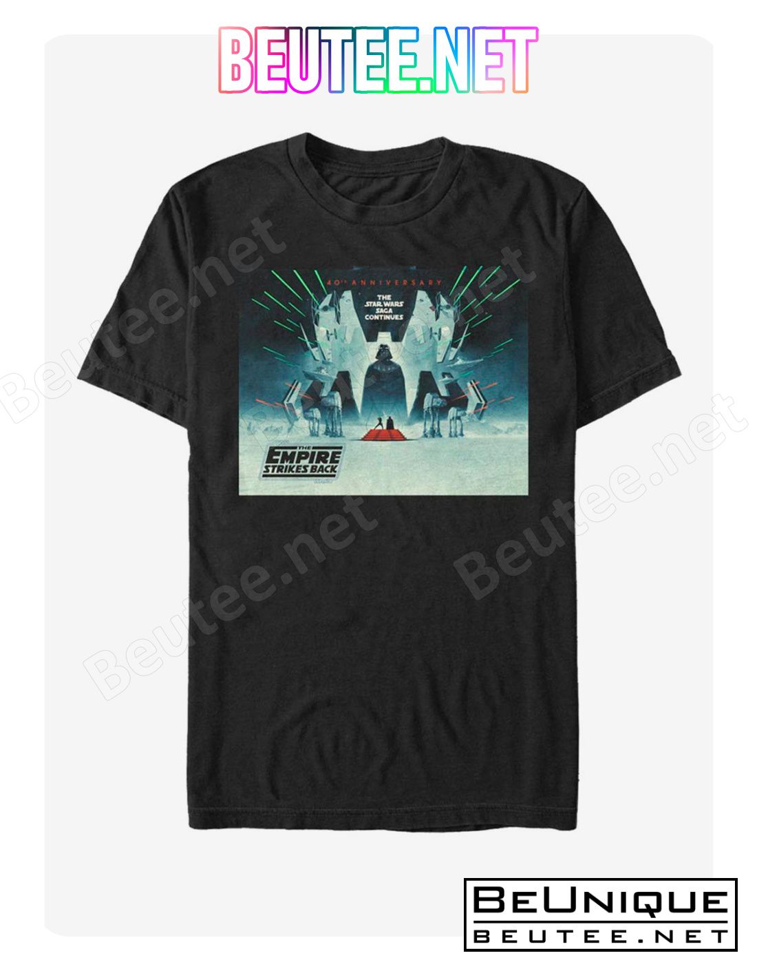 Star Wars Episode V The Empire Strikes Back 40th Anniversary Wide Poster T-Shirt