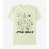 Star Wars Ships And Lines Burst T-Shirt