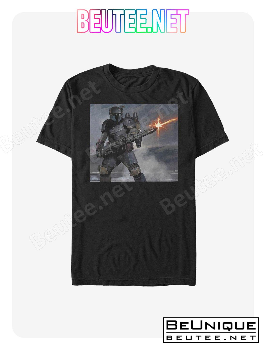 Star Wars The Mandalorian Mando Fire T-Shirt