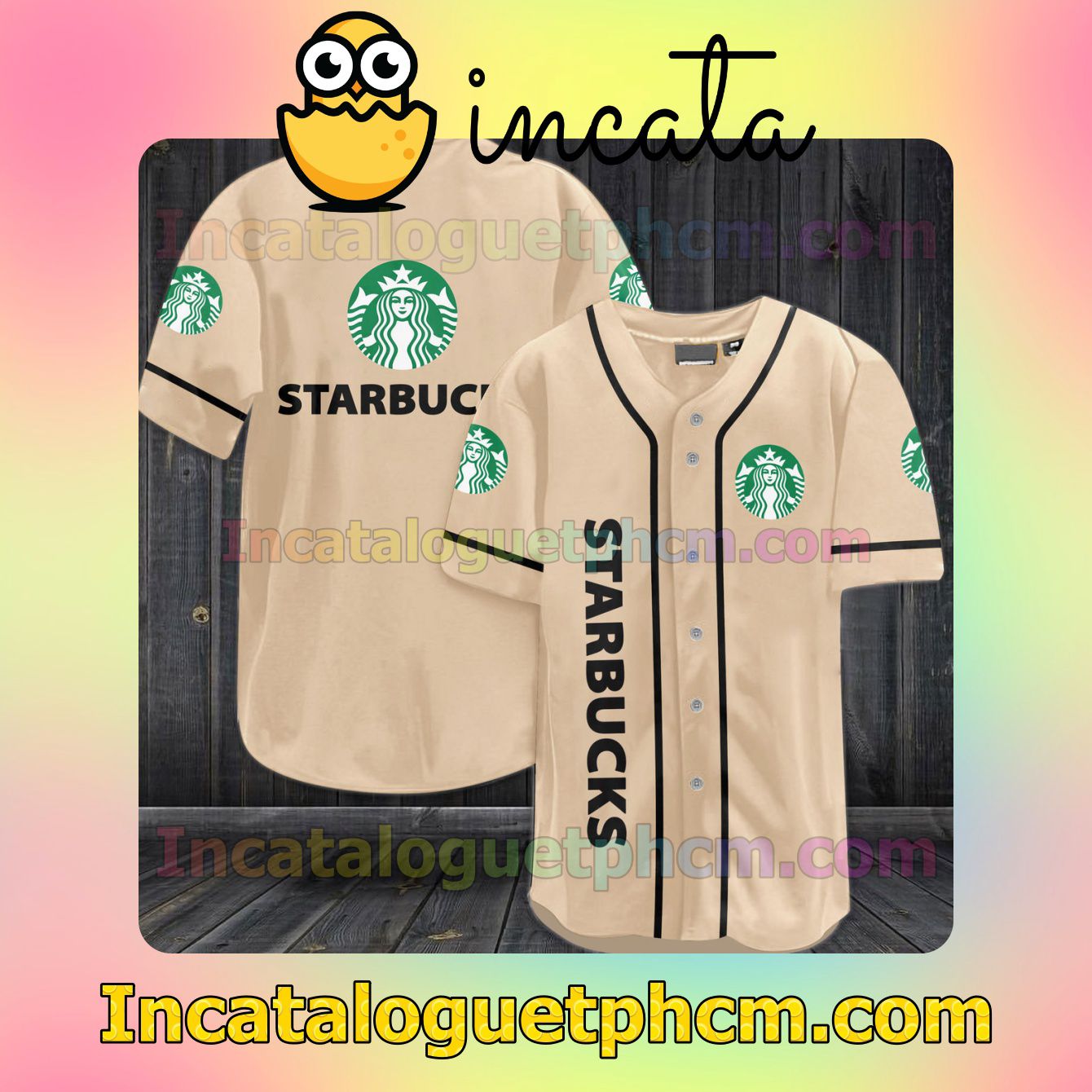 Starbucks Baseball Jersey Shirt