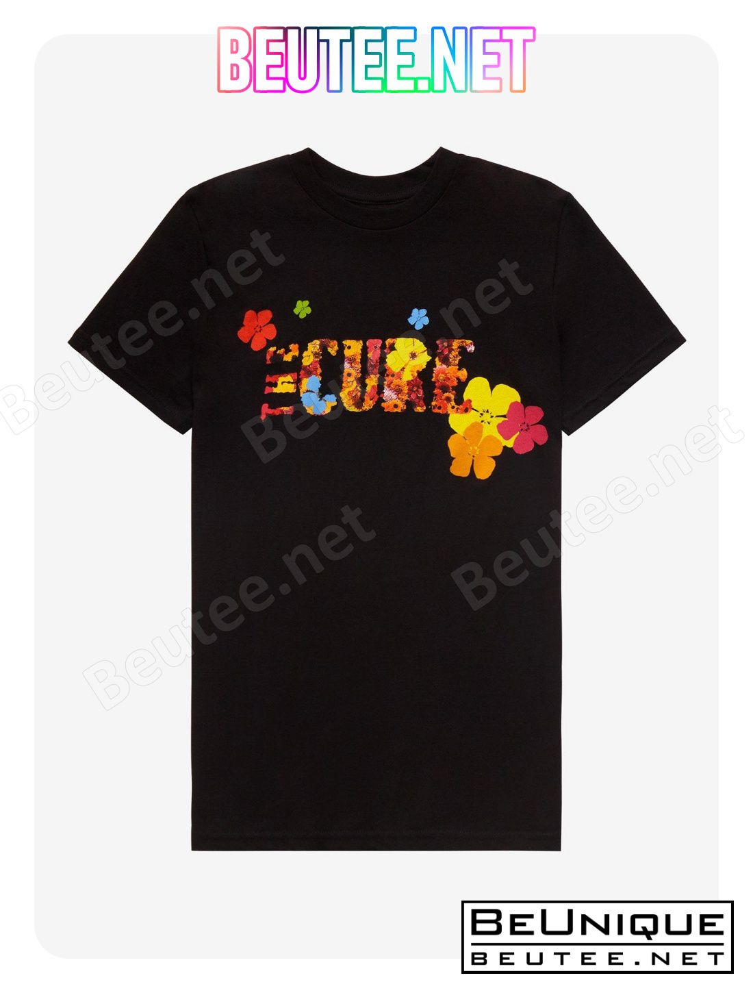 The Cure Flowers Boyfriend Fit Girls T-Shirt