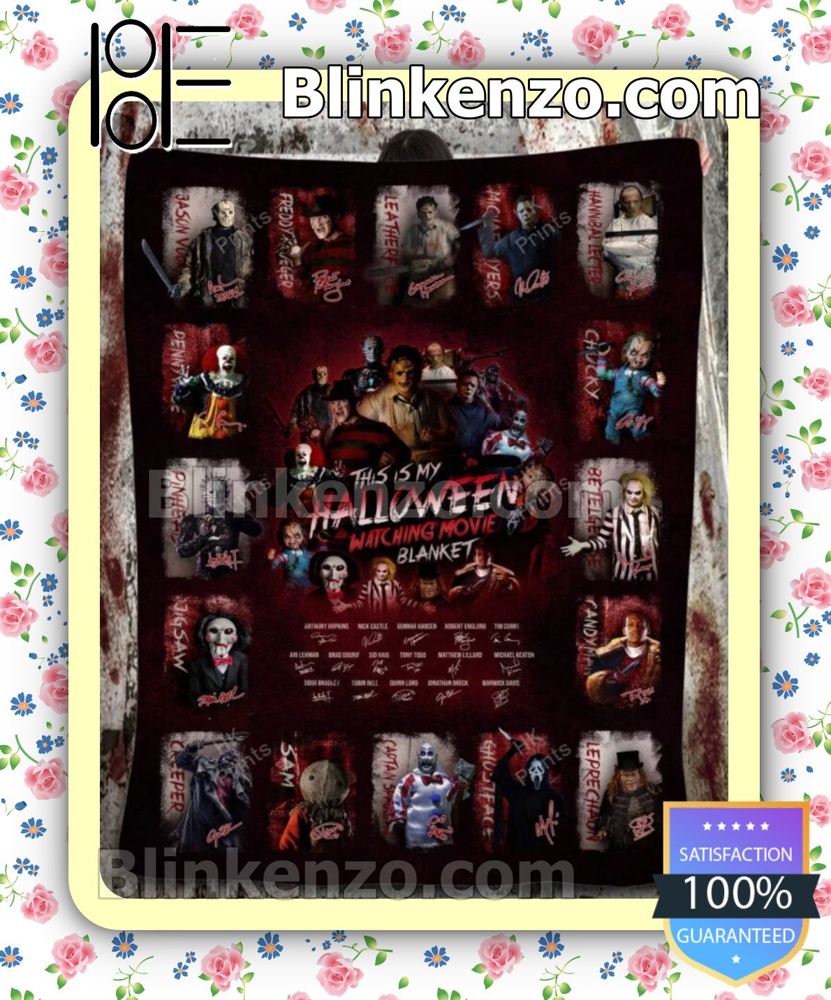 This Is My Halloween Watching Movie Signatures Sherpa Blanket