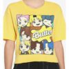 TinyTAN Butter Grid Girls Crop T-Shirt Inspired By BTS