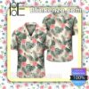 Tropical Pink Hibiscus Palm Leaf Summer Shirts
