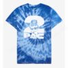 Tupac Fist Blue Tie-Dye Girls T-Shirt