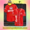 Wendy's Baseball Jersey Shirt