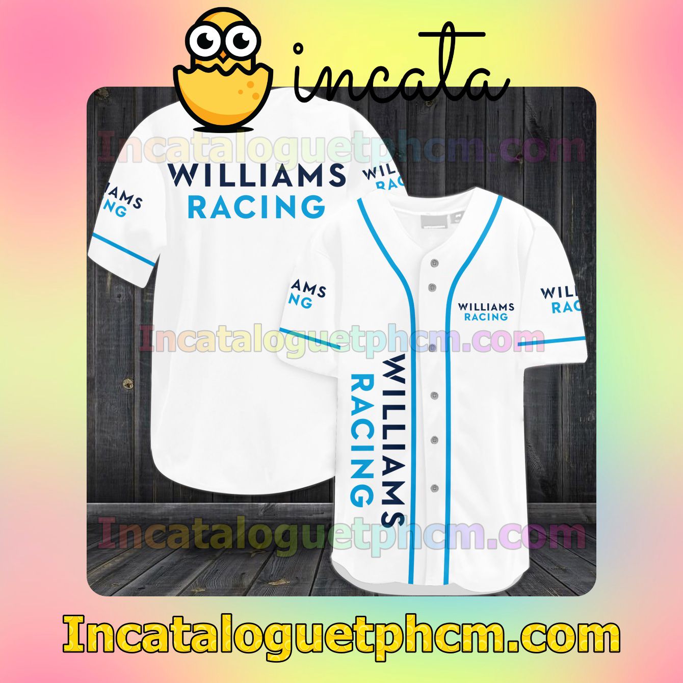 Williams Racing Baseball Jersey Shirt